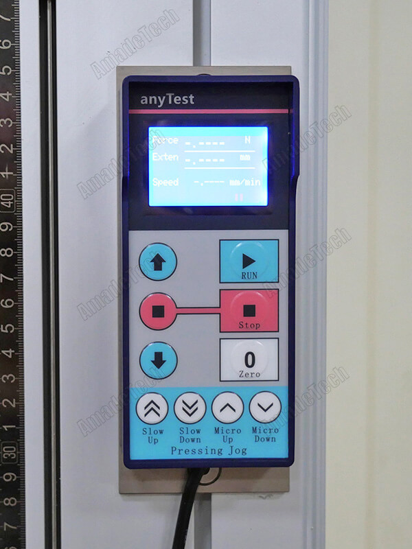 remote control of tensile testing machine